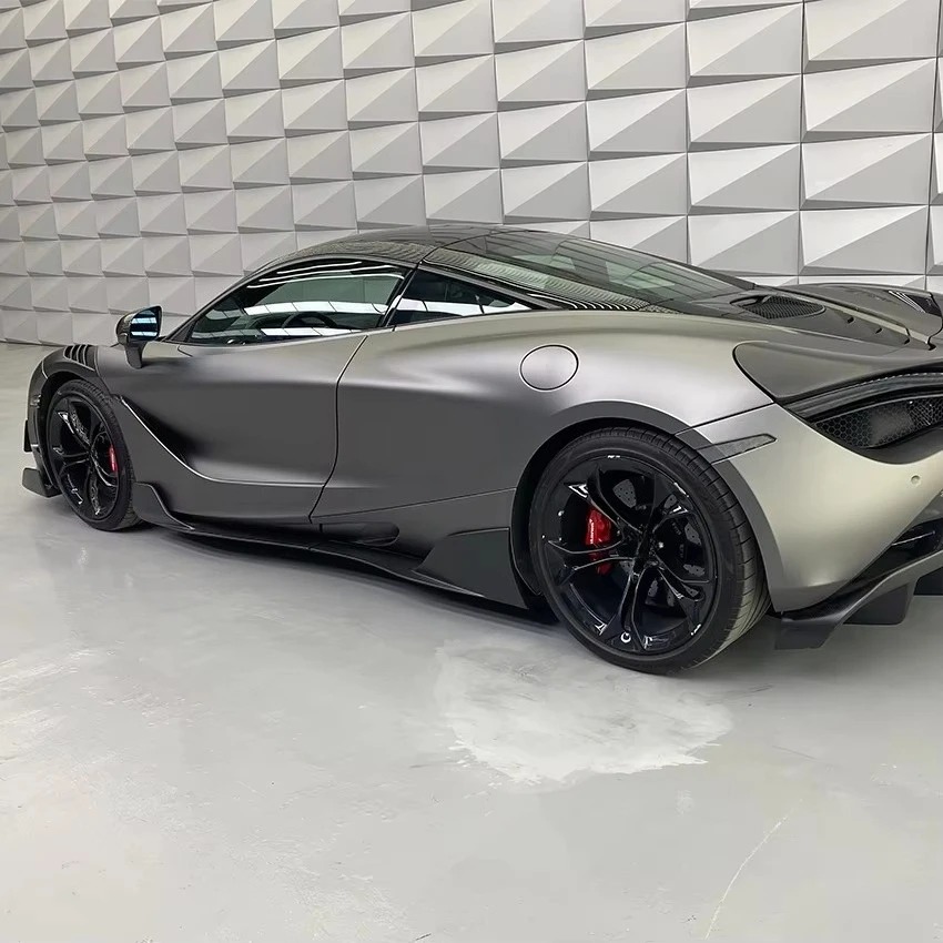 Upgrade Car Parts R Style Dry Carbon Fiber Side Skirts For  720s 2017-2019 Car Body Kit